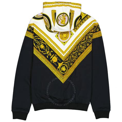 Versace Cornici Print Hooded Sweatshirt 